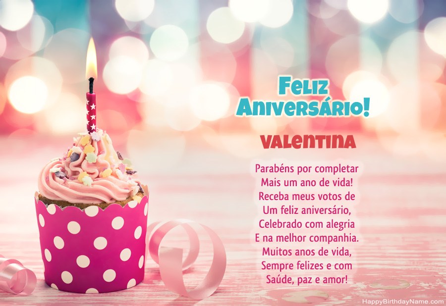 Descarregar o Happy Birthday card Valentina grátis