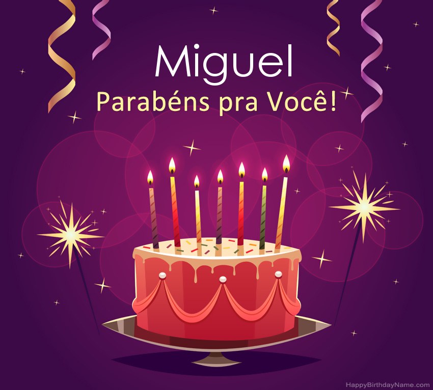 Saudações engraçadas para fotos de feliz aniversário Miguel