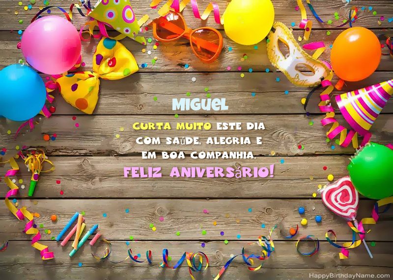 Foto de feliz aniversário Miguel