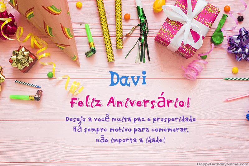 Descarregar o Happy Birthday card Davi grátis