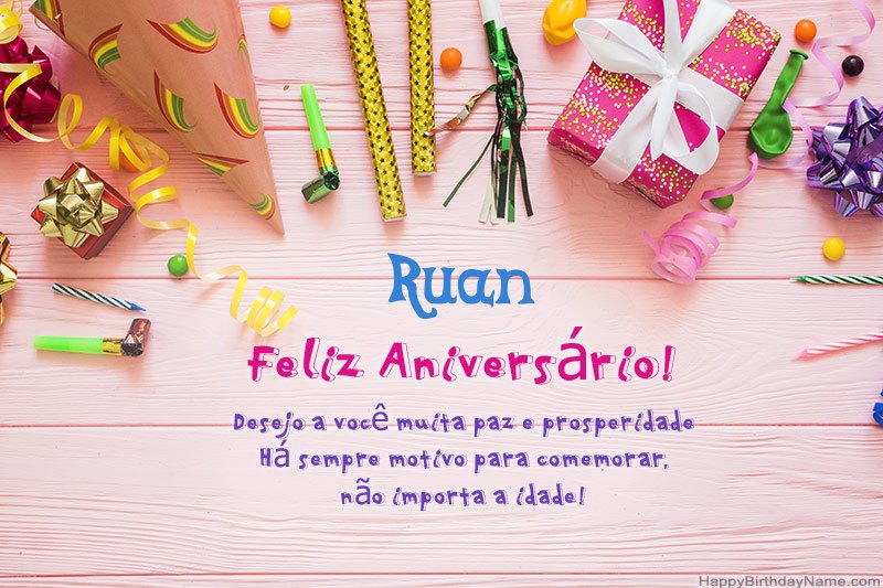 Descarregar o Happy Birthday card Ruan grátis