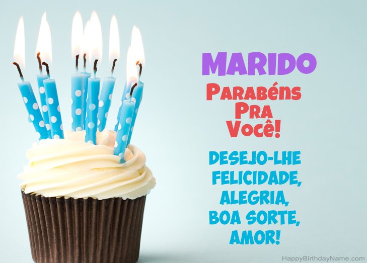 Parabéns pelo Feliz Aniversário Marido.