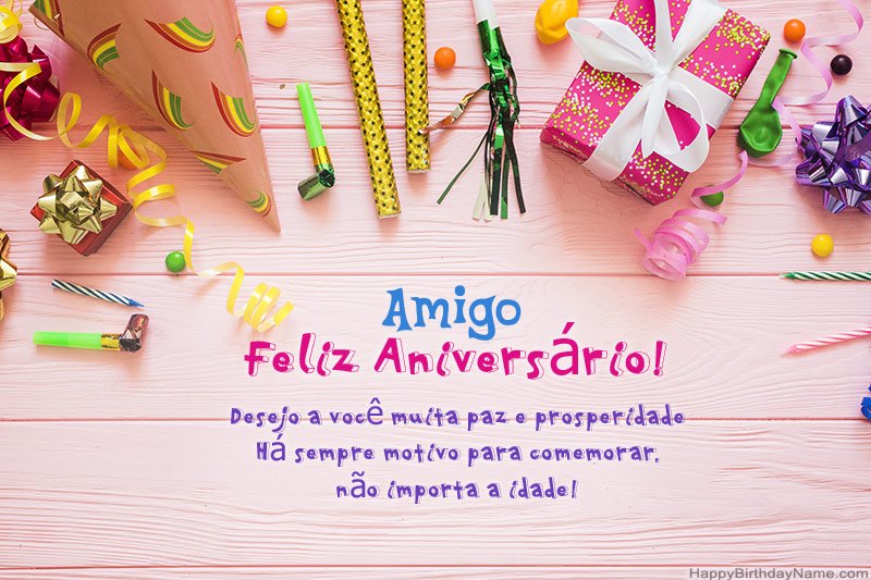 Descarregar o Happy Birthday card Amigo grátis