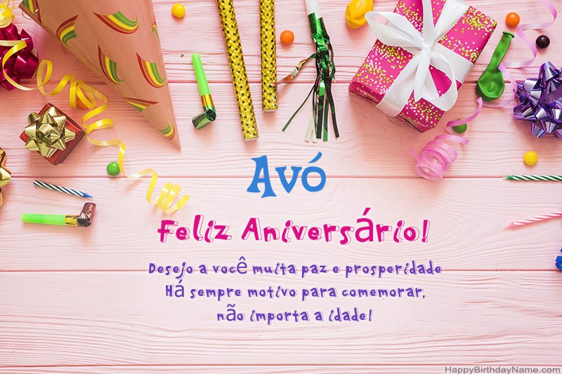 Descarregar o Happy Birthday card Avó grátis