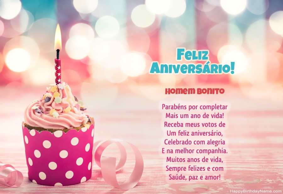 Descarregar o Happy Birthday card Homem Bonito grátis