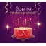 Saudações engraçadas para fotos de feliz aniversário Sophia