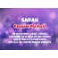 Belas imagens para feliz aniversário de Sarah