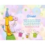 Parabéns infantis por feliz aniversário de Oliver