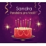 Saudações engraçadas para fotos de feliz aniversário Sandra